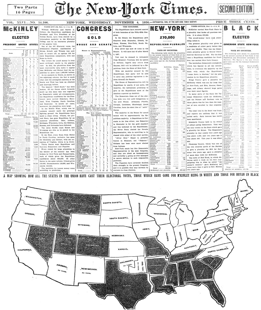 First NYT Election Map? Matthew Ericson