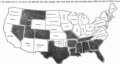 1896 Presidential Election Map