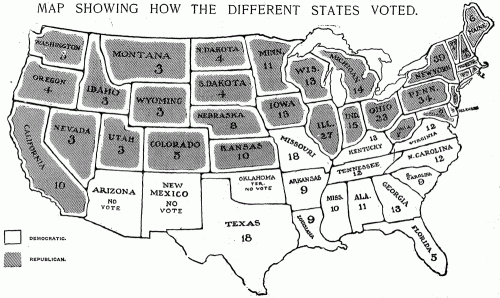1904 Presidential Election Map